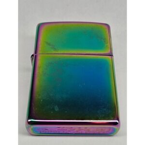 Zippo Spectrum Lighter Unisex OS Iridescent 2002 Vintage Rainbow Metallic